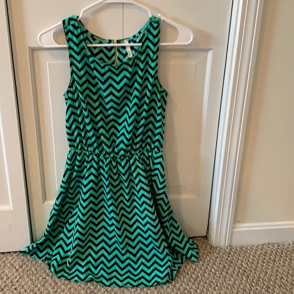 Chevron print summer dress